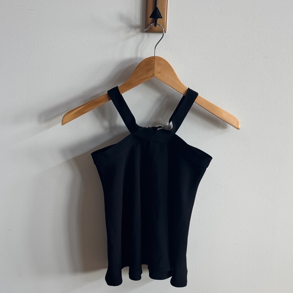 NWOT - Zara Elegant Black Halter Tank Top - XS